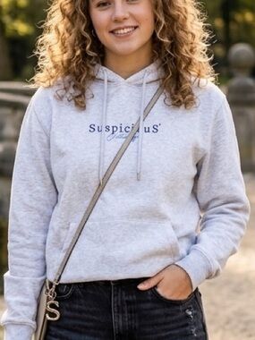 Suspicious Antwerp Heather Gray Core Hoodie - Small - Like New!